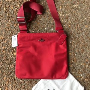 Authentic Coach Crossbody Purse Red Purse NWT
